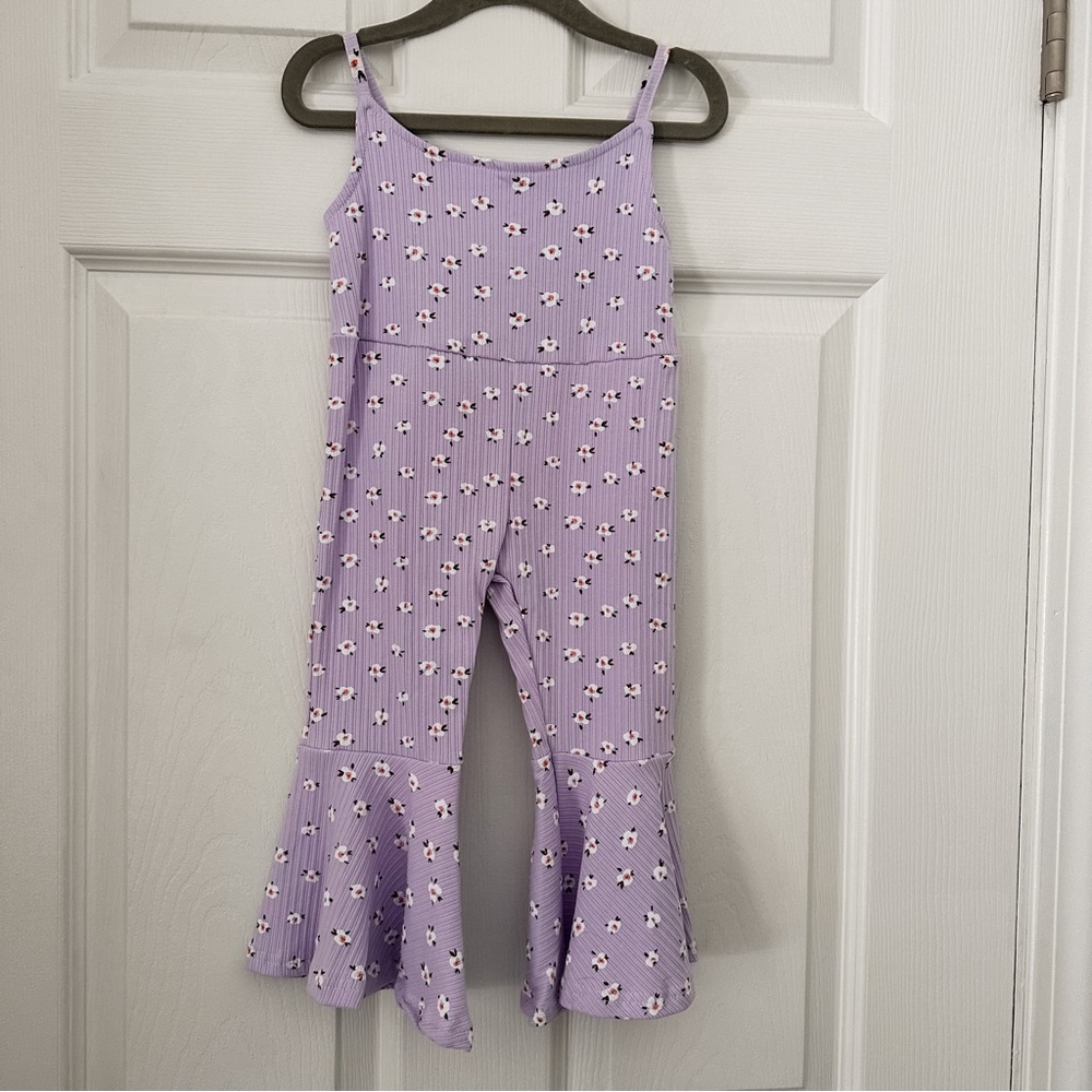 Enchanted Beauties | Bell-bottom Floral Jumpsuit Romper | 18-24m - Picture 1 of 5